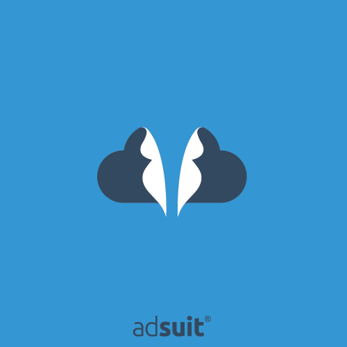 Suit design with the title 'Logo Design for SaaS platform called AdSuit.'