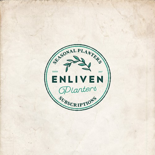 Season logo with the title 'ENLIVEN PLANTERS'
