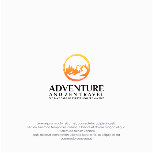 Peak design with the title 'Adventure and Zen Travel'