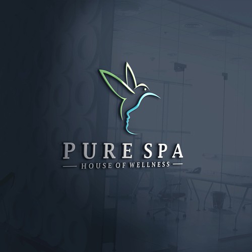 Neat logo with the title 'PURE SPA'