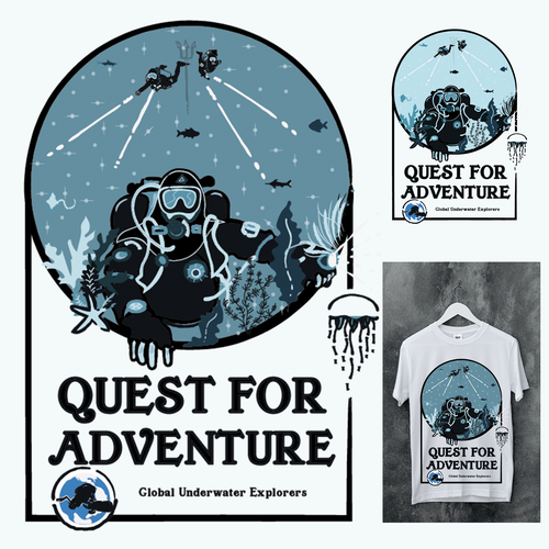 Ocean t-shirt with the title 'Scuba T-shirt'