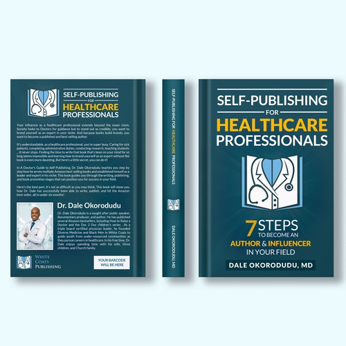 Medical book cover with the title 'Book Cover for HEALTHCARE PROFESSIONALS'