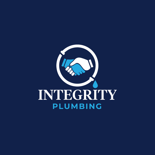 Plumbing logo with the title 'Plumbing Logo Design'