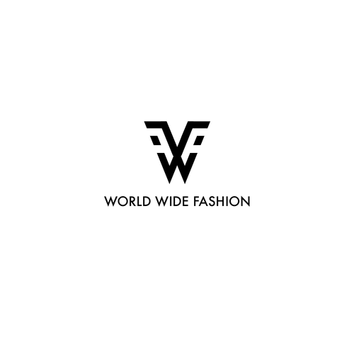 Corporate design logo with the title 'Logodesign for World Wide Fashion'