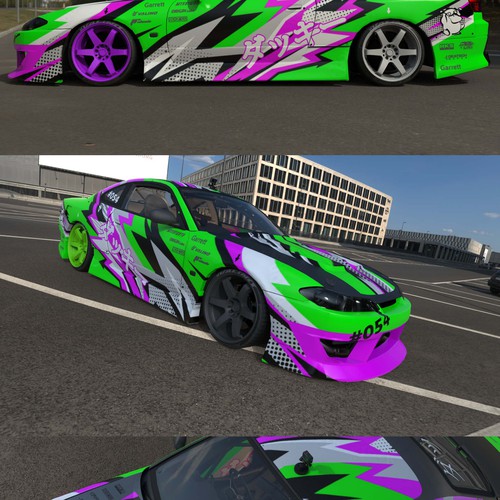 Pokémon design with the title 'Car wap - drift rocket'