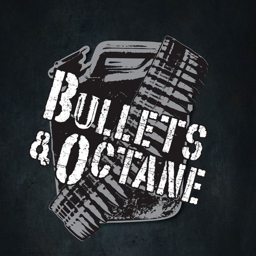Three-color design with the title 'Logo Concept - Bullets & Octane'