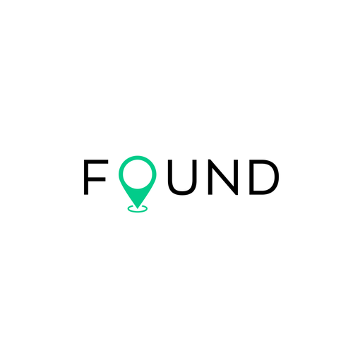 Commercial design with the title 'Found logo design'