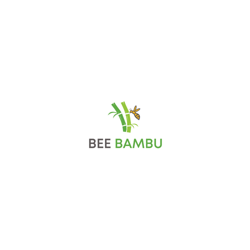 Bamboo logo with the title 'Logo for Bee Bambu'