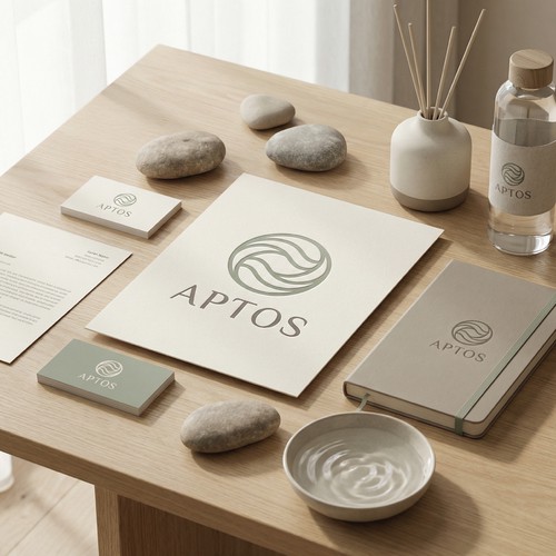 Care brand with the title 'Modern Feminine Luxury care & well-being Logo Design for Aptos'