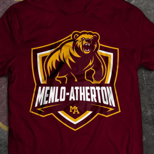 Beast design with the title 'High School logo for Menlo-Atherton '