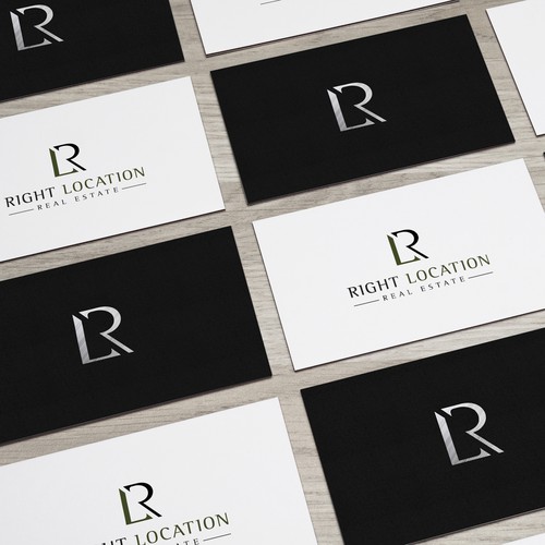 Location design with the title 'Right Location Real Estate logo'