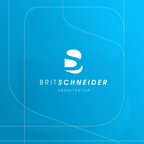 Letter brand with the title 'negative space concept for an Architect'