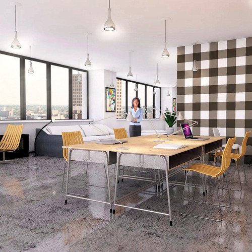 Designer artwork with the title 'InteriorDesign'