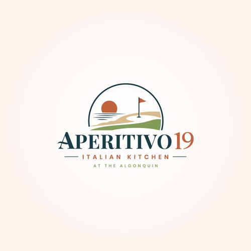 Coastal design with the title 'Logo design for Golf Course Club House italian Restaurant'