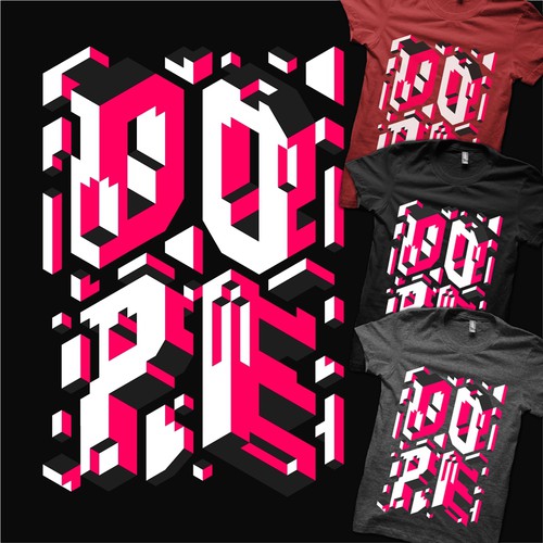 Geometric t-shirt with the title 'Geometrical Shirt Design'