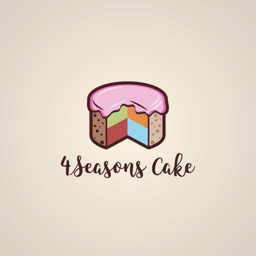 Autumn design with the title 'Cake sales business logo'