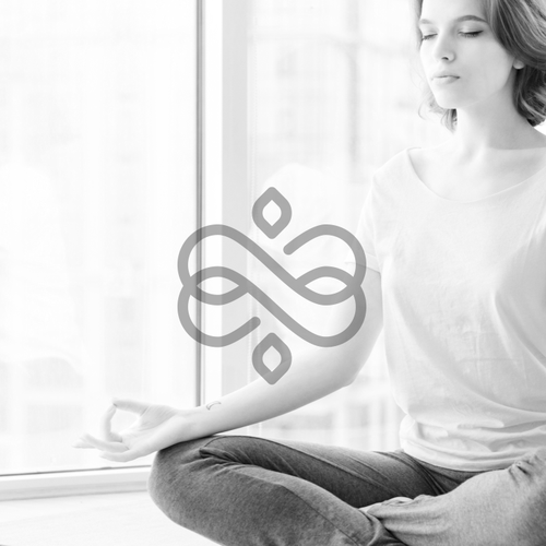 Yoga studio design with the title 'luxury logo for Yoga'
