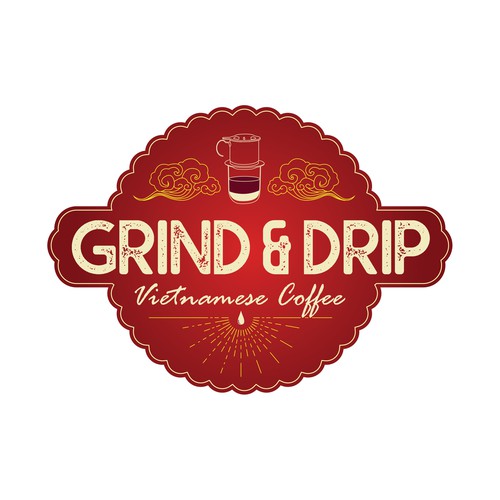 Vietnam logo with the title 'Coffe shop design contest'