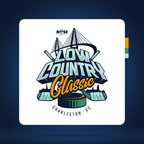 Tournament design with the title 'Hockey Logo'