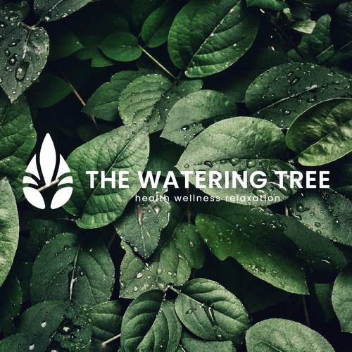 Calm logo with the title 'Simple logo for The Watering Tree'