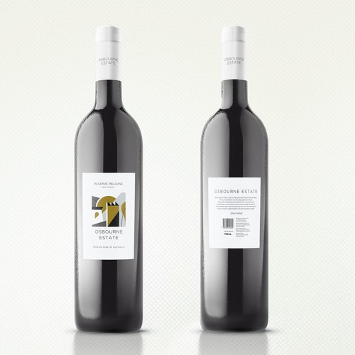 Abstract label with the title 'Wine Label'