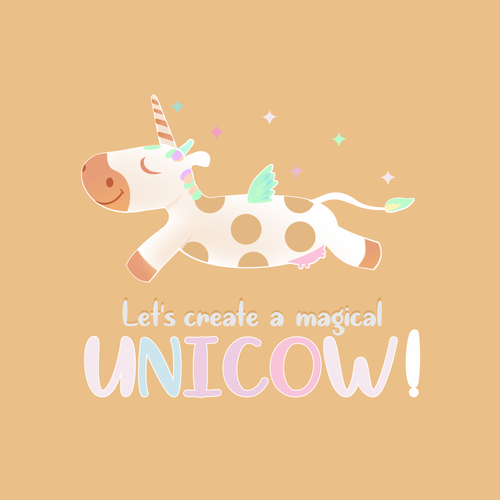 Cow artwork with the title 'Unicow'