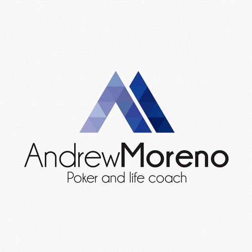 Coaching logo with the title 'Poker and life coach'