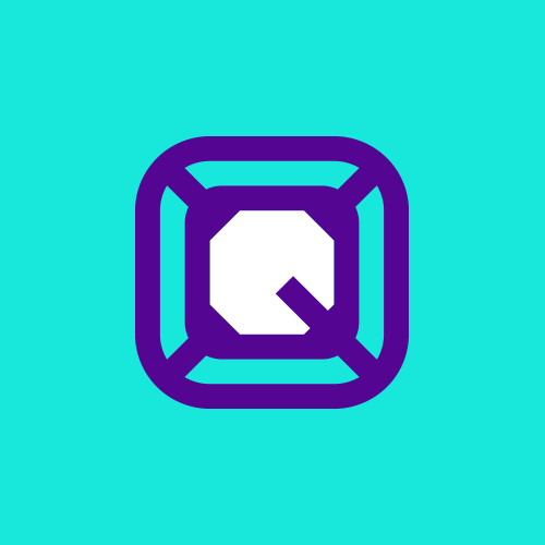 Q design with the title 'Keycap & Q letter'