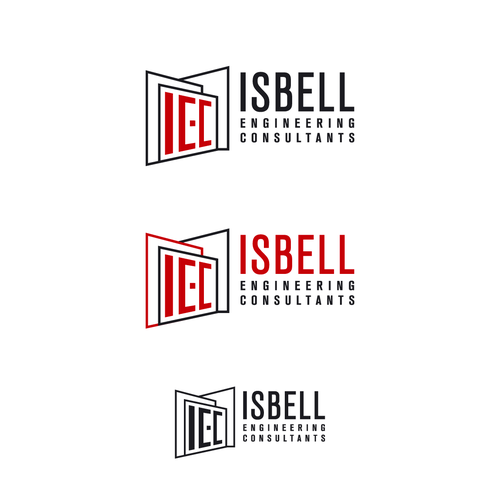 Architecture logo with the title 'Isbell Engineering Consultants a new crisp logo'