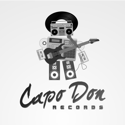 Microphone logo with the title 'FUNKY ROBOT'