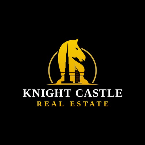 Knight design with the title 'Logo design for luxury real estate company with a catchy name'