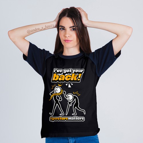 Parody t-shirt with the title 'Tee Design For Posturematters'