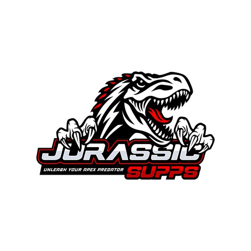 Sketchbook logo with the title 'JURASSIC SUPPS'