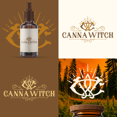 Classic design with the title 'Canna Witch'