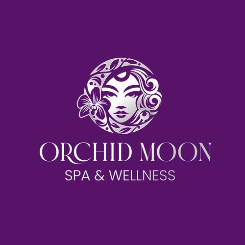 Orchid logo with the title 'Selene Goddess of the moon'