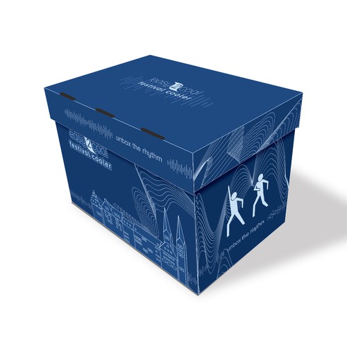 Cooler design with the title 'Box Packaging for Easy2cool GmbH'