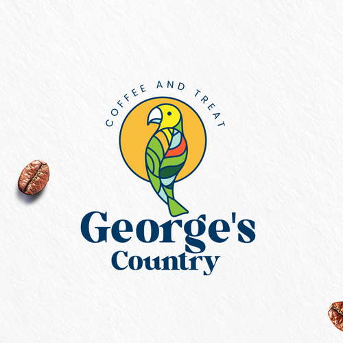 Sticker logo with the title 'COFFE SHOP'