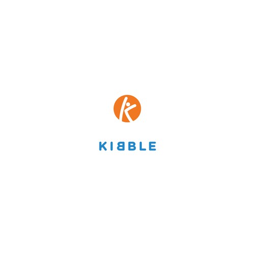 Figure design with the title 'Concept for Kibble, a fitness & nutrition company'