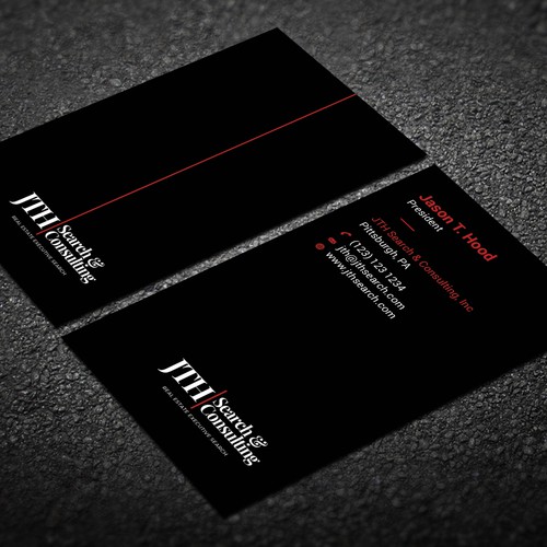 Business Card Design for Executive Search Firm Design by CurveSky™ ☑️