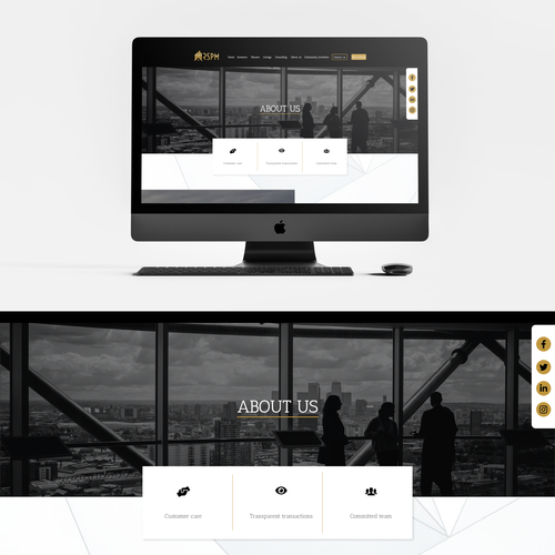 Design a Lux Property Management Website that WOWs Investors! Design by Toud 7