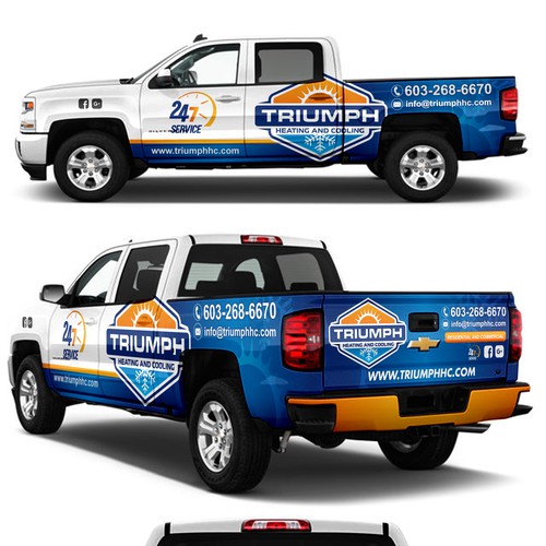 HVAC Truck Wrap Design by victims