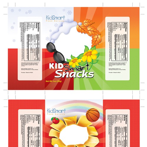 Kids Snack Food Packaging Ontwerp door freaky