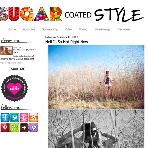 Sugar Coated Style Blog needs a new button or icon Réalisé par k.doki