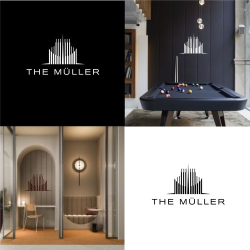 Want a challenge? Use the umlaut  - create a luxury logo for an apt building – The Müller Diseño de S.H Designs