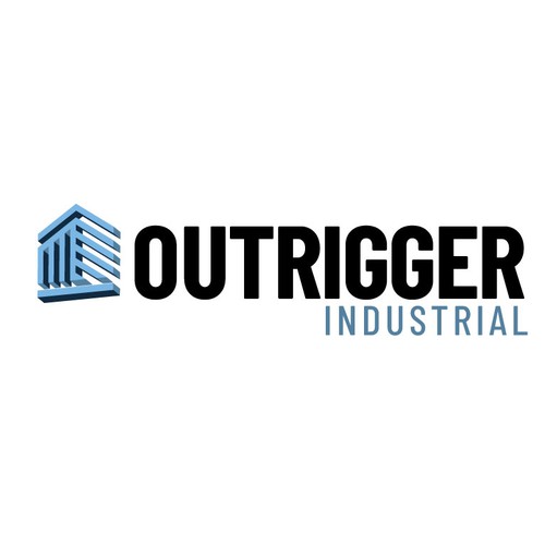 Rugged logo for a new industrial real estate development company called OUTRIGGER. Design by r1z4ln00r