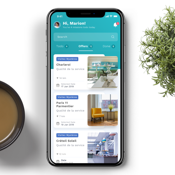 UI/UX design for Smice App