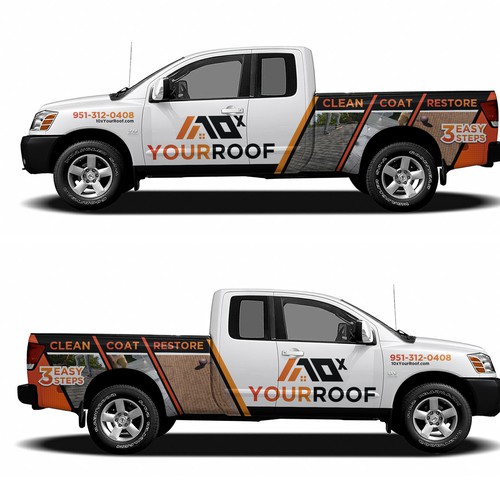 10xYourRoof - truck wrap Design by Kiky Rizki