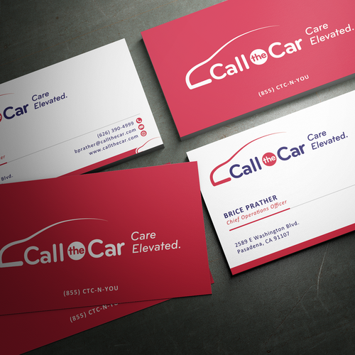 business card for Call the Car Design by sashadesigns