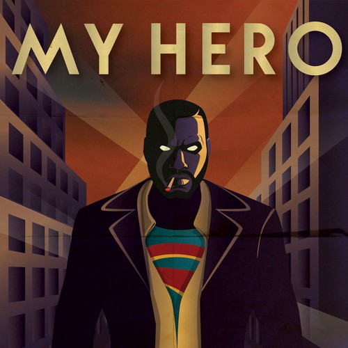 Create a Superhero graphic novel cover for a dramatic novel Design réalisé par Vuk N.