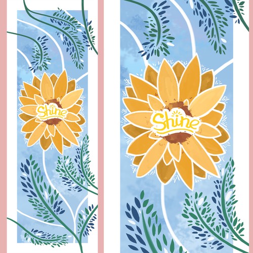 Bookmark design for future multiple theme sets Design by Ainur B.